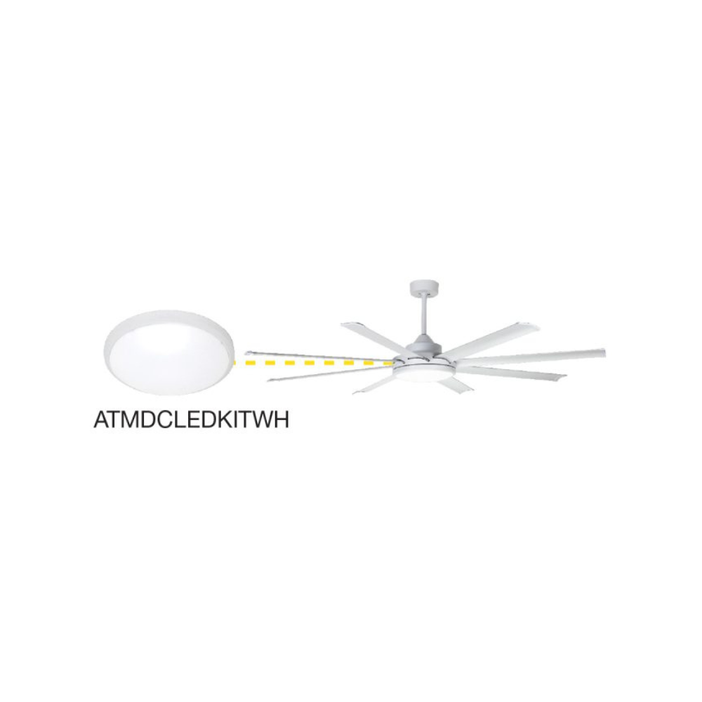 Fantech Atmos DC Ceiling Fan Dimmable LED Light Kit Only - White | 33W