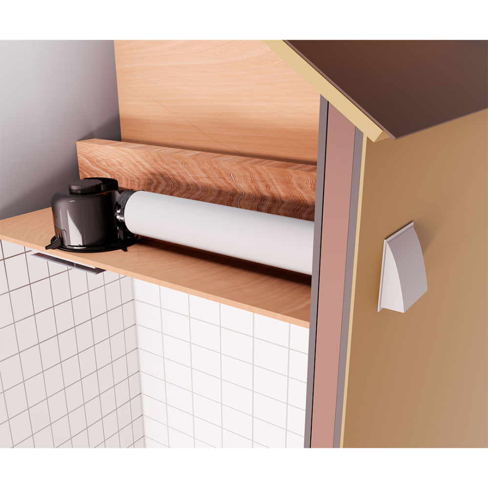 Blauberg Ceiling Exhaust Fan w/ Run On Timer & Backdraft Damper - Ultra 250 | for Bathroom & Laundary