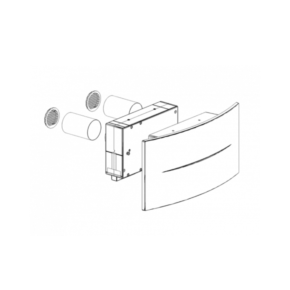 Helty Flow Elite w/ Humidity CO2 VOC Sensor - Retro Fit Dual Flow Decentralised Wall-Mounted HRV