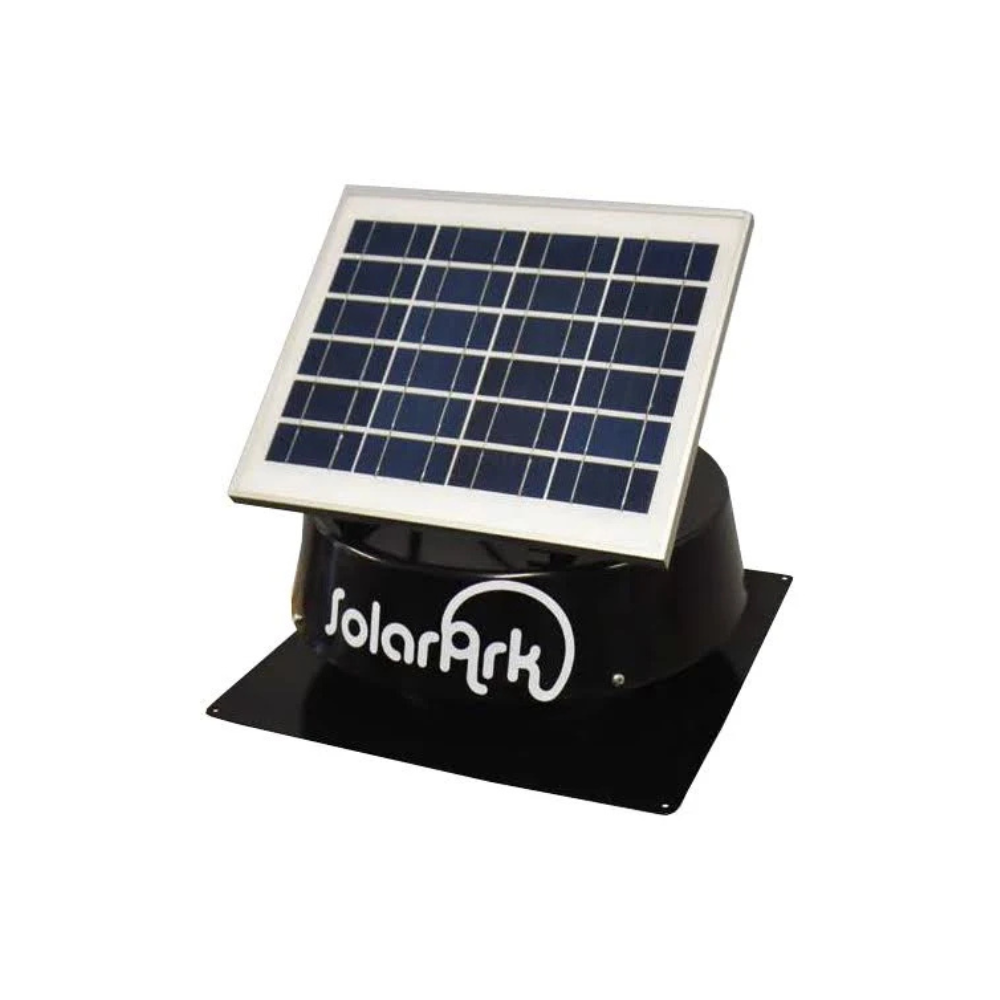 Solarark Solar Powered Roof Mount Exhaust Fan / Ventilator w/ Thermostat - SAV-10T