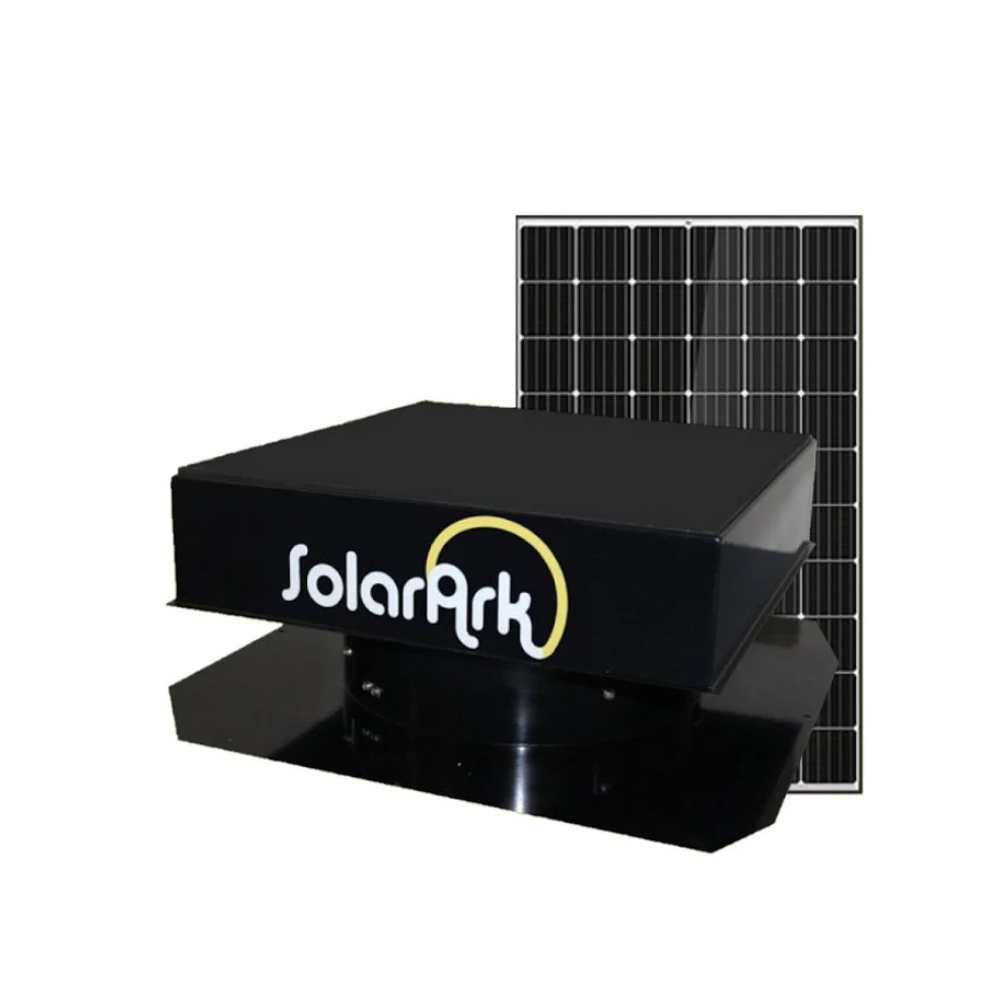 Solarark Solar Powered Roof Mount Exhaust Fan / Ventilator w/ Digital Thermostat - SAV-120T