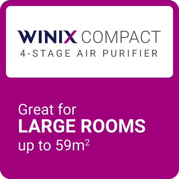 Winix Compact 4 Stage Air Purifier | 3 Fan Speeds | HEPA Filtration