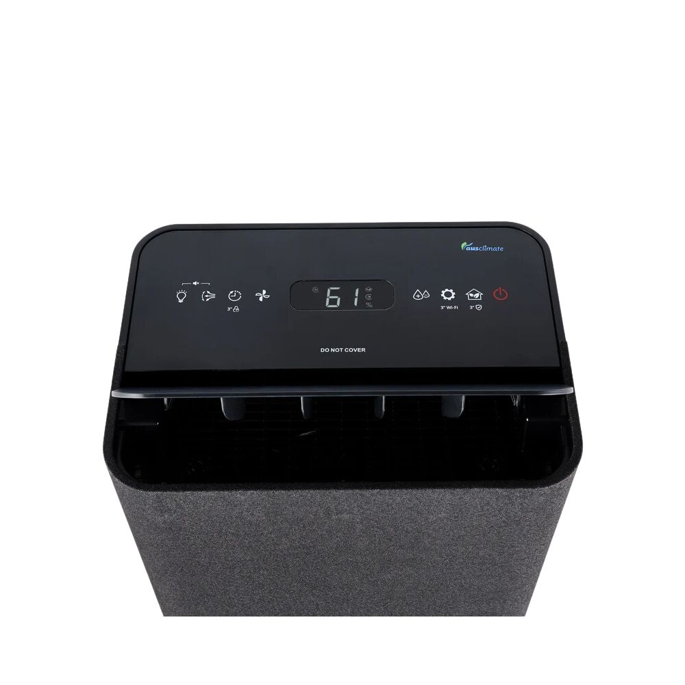 Ausclimate Medium+ 25L Smart Dehumidifier - Charcoal Fabric | Wifi | For areas up to 38m2