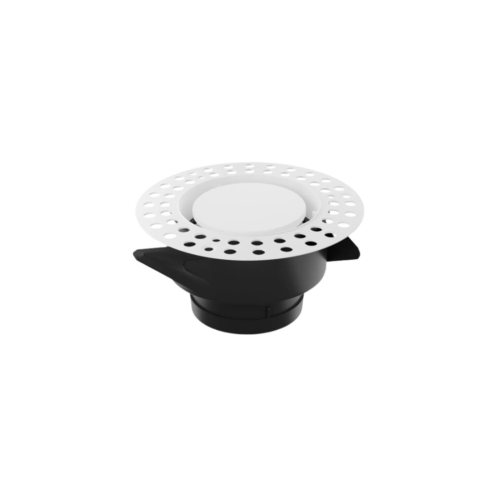 Frameless Round Ceiling White Diffuser/Air Vent - 100MM (4" Inch) | Paintable Air Outlet