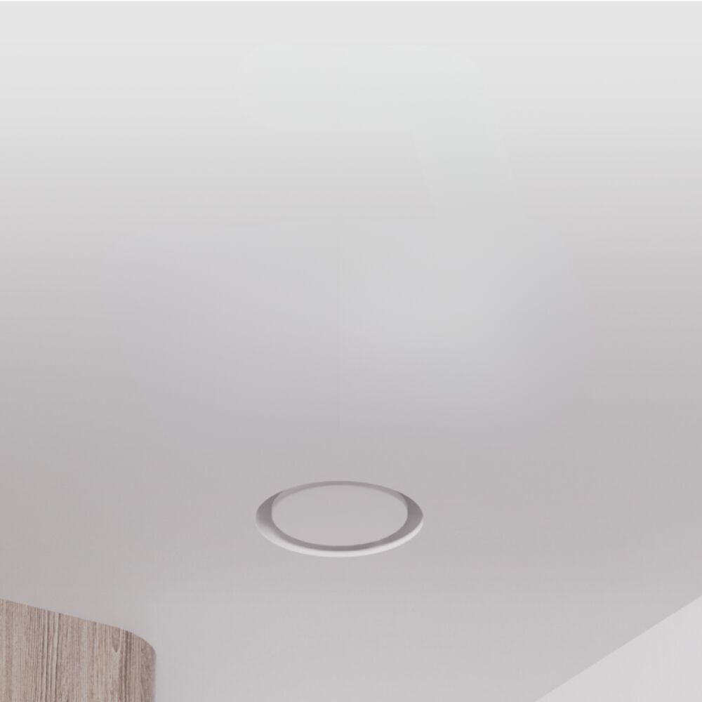 Frameless Round Ceiling White Diffuser/Air Vent - 100MM (4" Inch) | Paintable Air Outlet