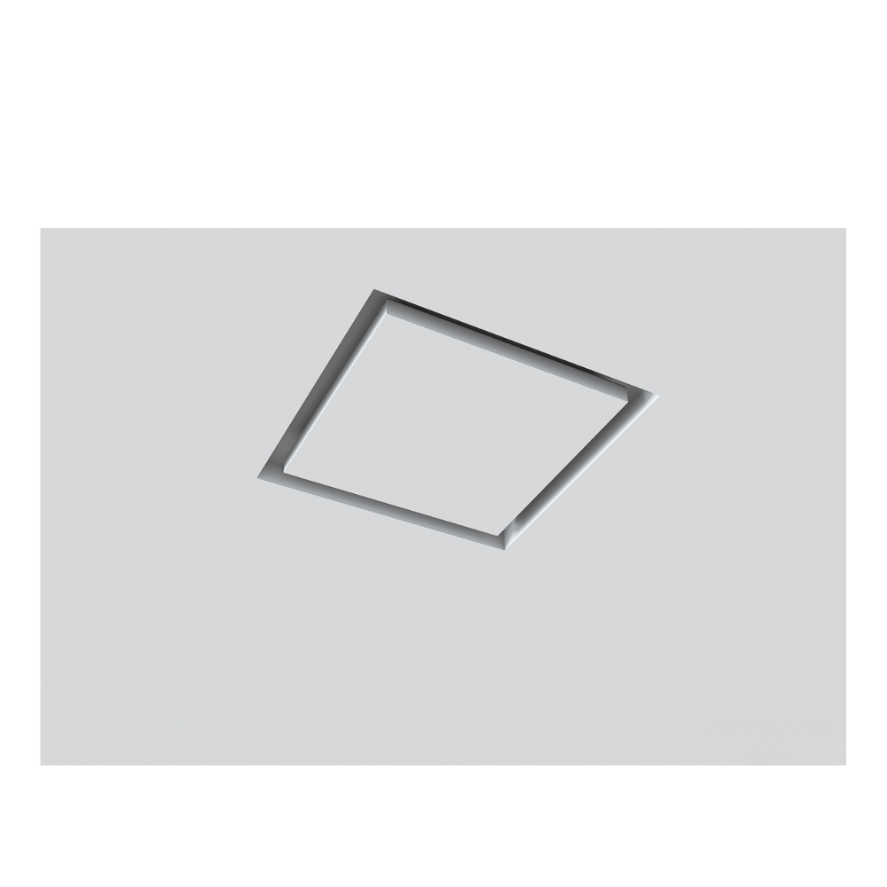 Ergovent Kvadro 100 - 100MM (4" Inch) | White Square Frameless Diffuser