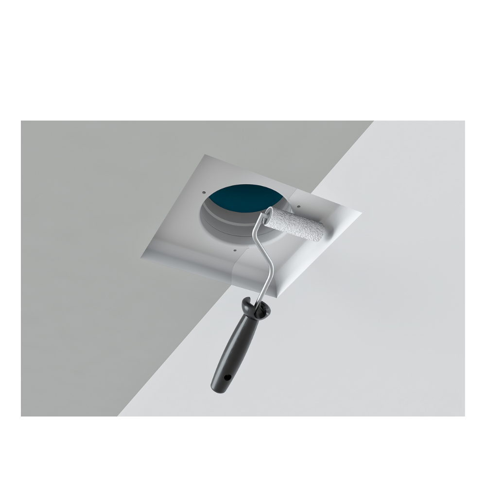 Ergovent Kvadro 125 - 125MM (5" Inch) | White | Square | Frameless Diffuser