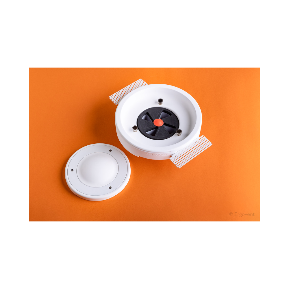 Ergovent Rondo 100 - 100MM (4" Inch) | White | Round | Frameless Diffuser