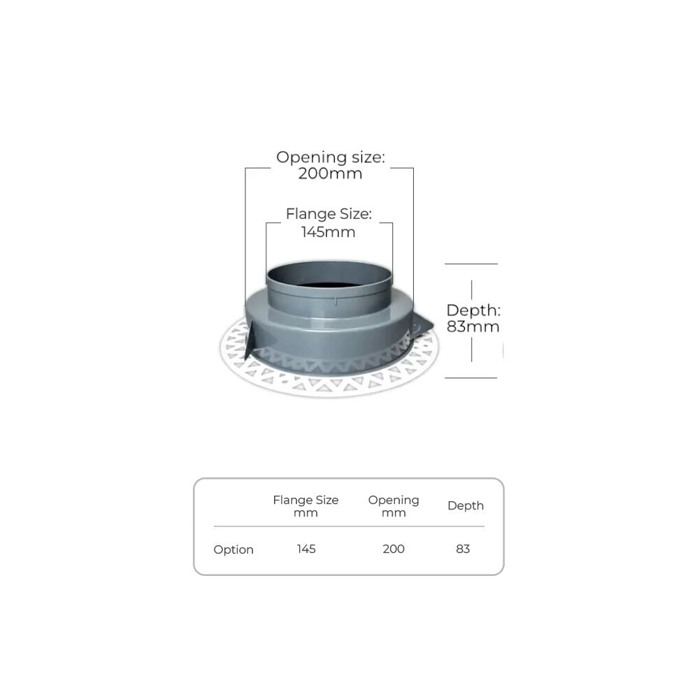 Round Ceiling Frameless White Air Diffuser - 150MM (6 Inch) | Paintable Air Vent