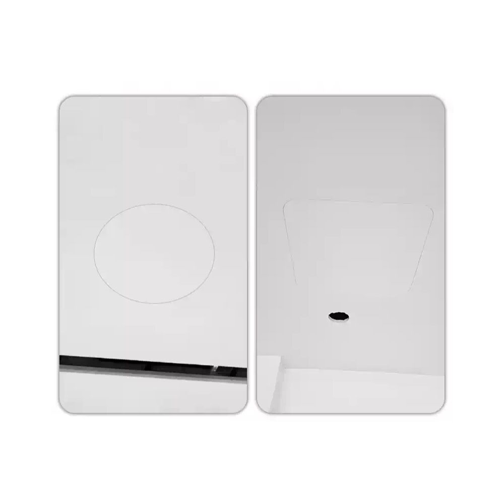 Gypsum Frameless Ceiling Panel Board w/ Round Inspection Hole - 650 x 650MM | Flush Finish