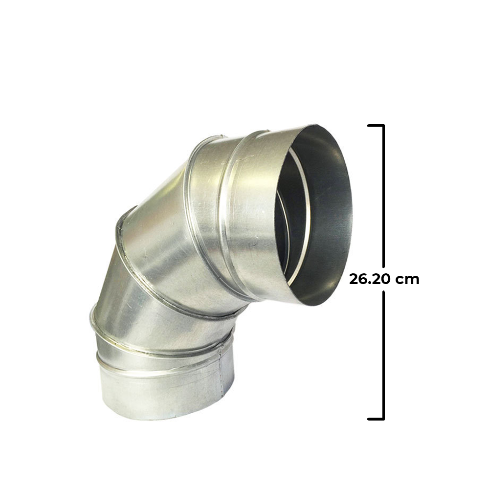 Galvanized Steel Round Duct 90 Degrees Elbow