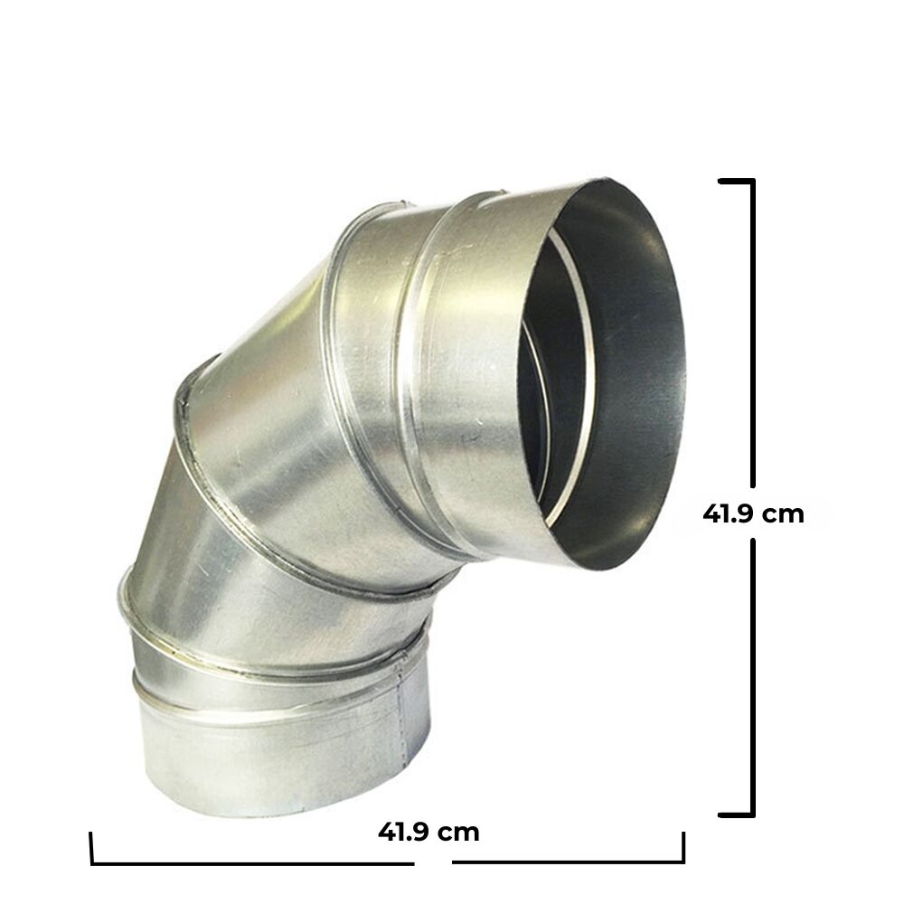 Galvanized Steel Round Duct 90 Degrees Elbow