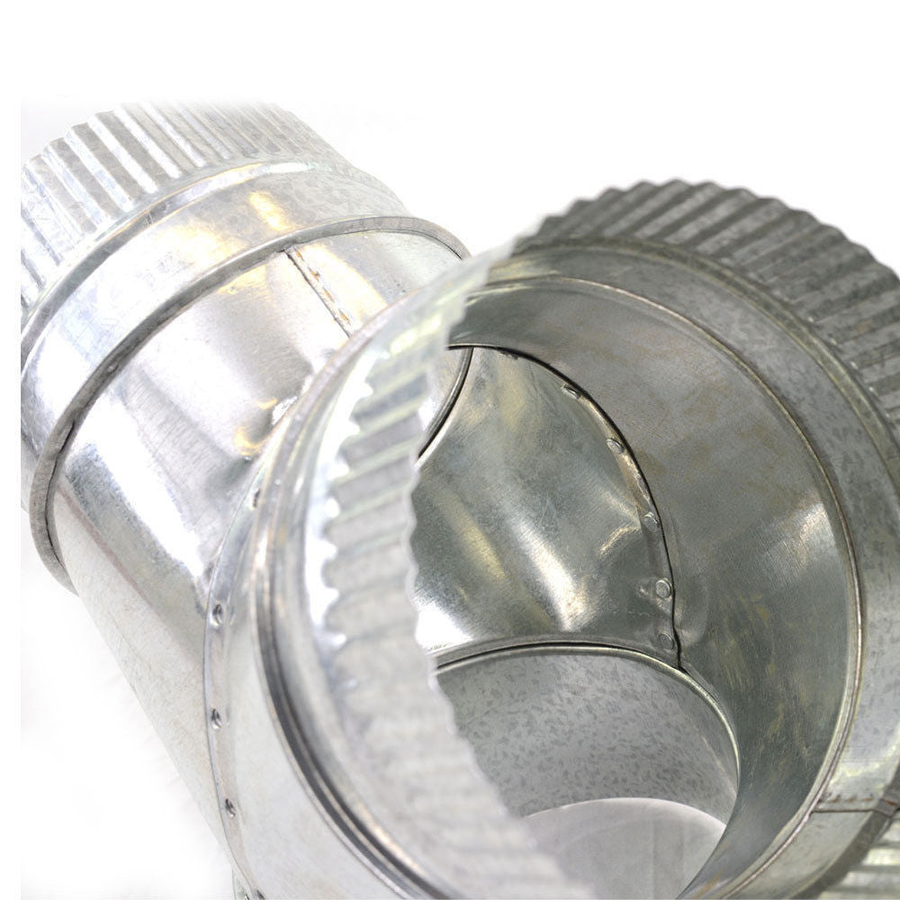 Non-Insulated Y Duct 3 Way Connector