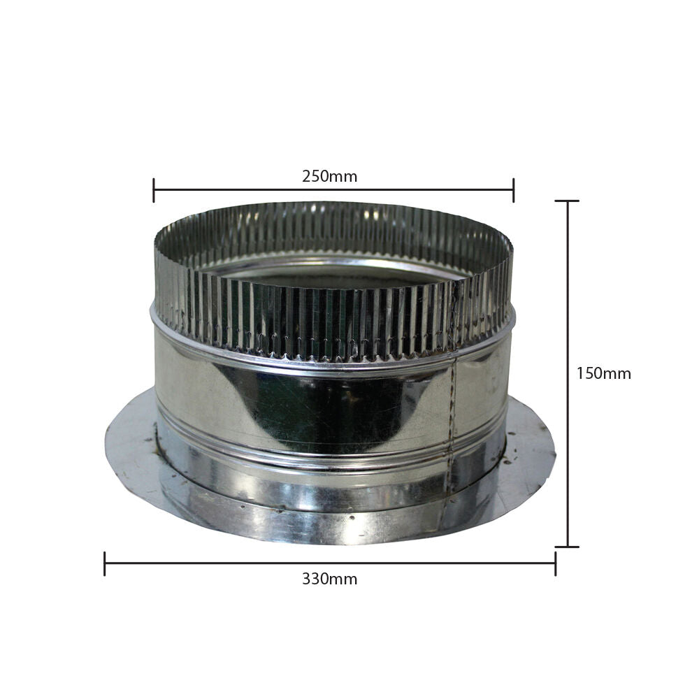 Galvanized Steel Airtight Duct Collar - 100MM / 150MM / 200MM / 250MM / 300MM / 350MM / 400MM