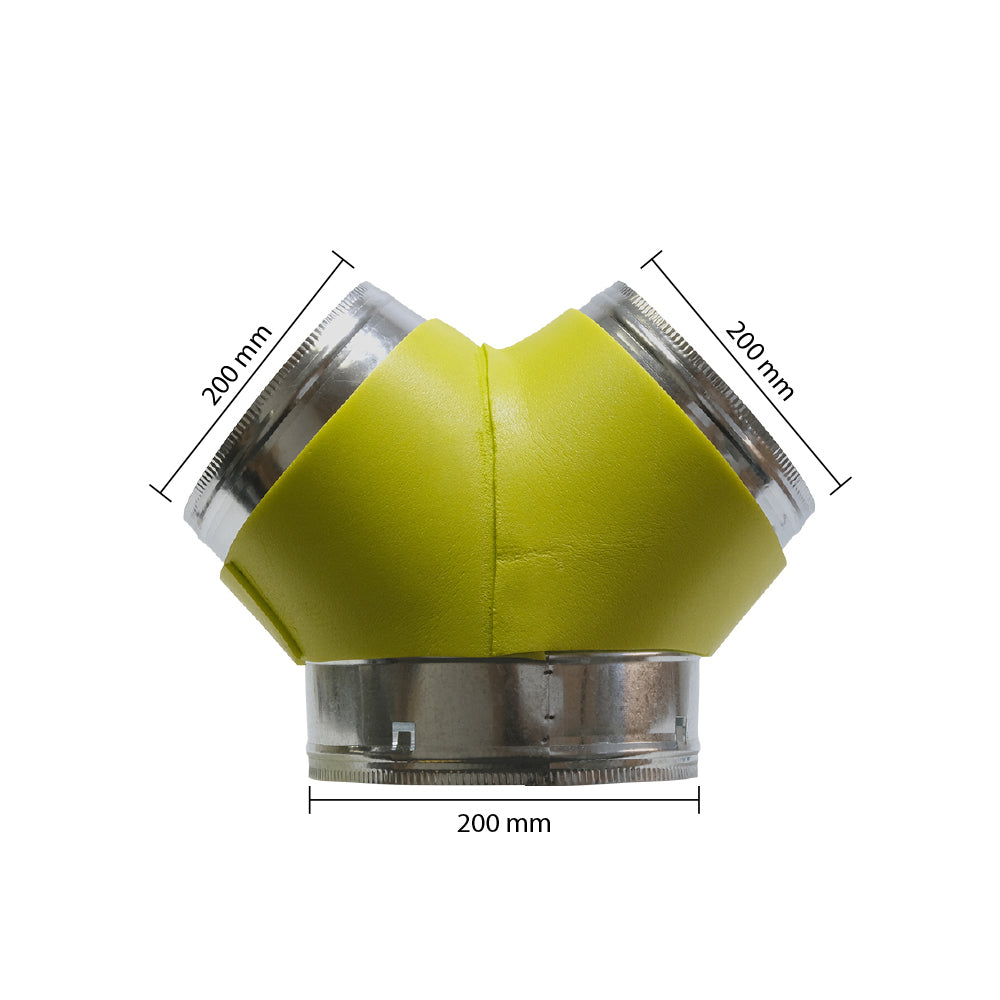 Galvanized Steel Y Duct Connector with Insulation