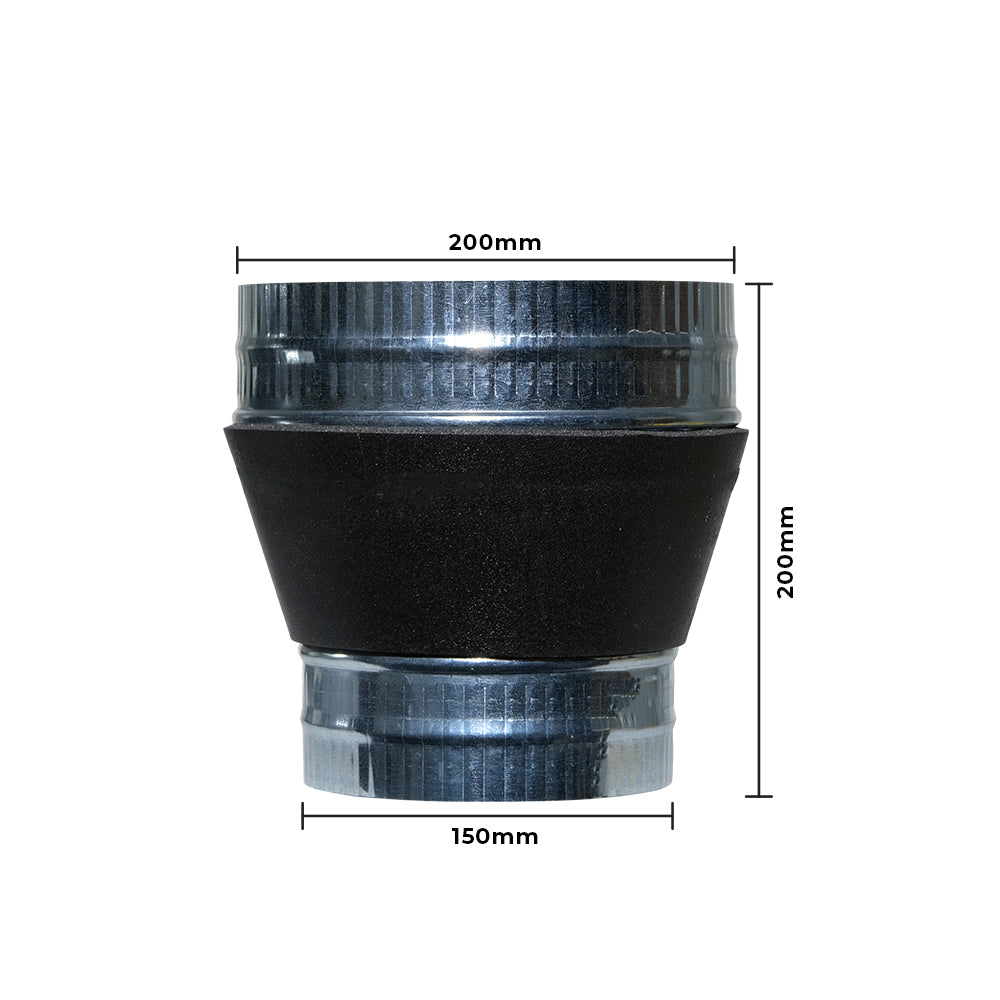 Galvanized Steel Duct Reducer with Foam Insulation