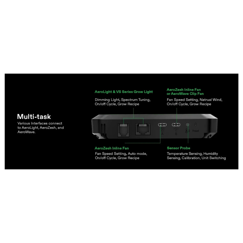 Vivosun AeroZesh S8 Inline EC Fan - 200MM (8 Inch) w/ GrowHub E42A WiFi Controller