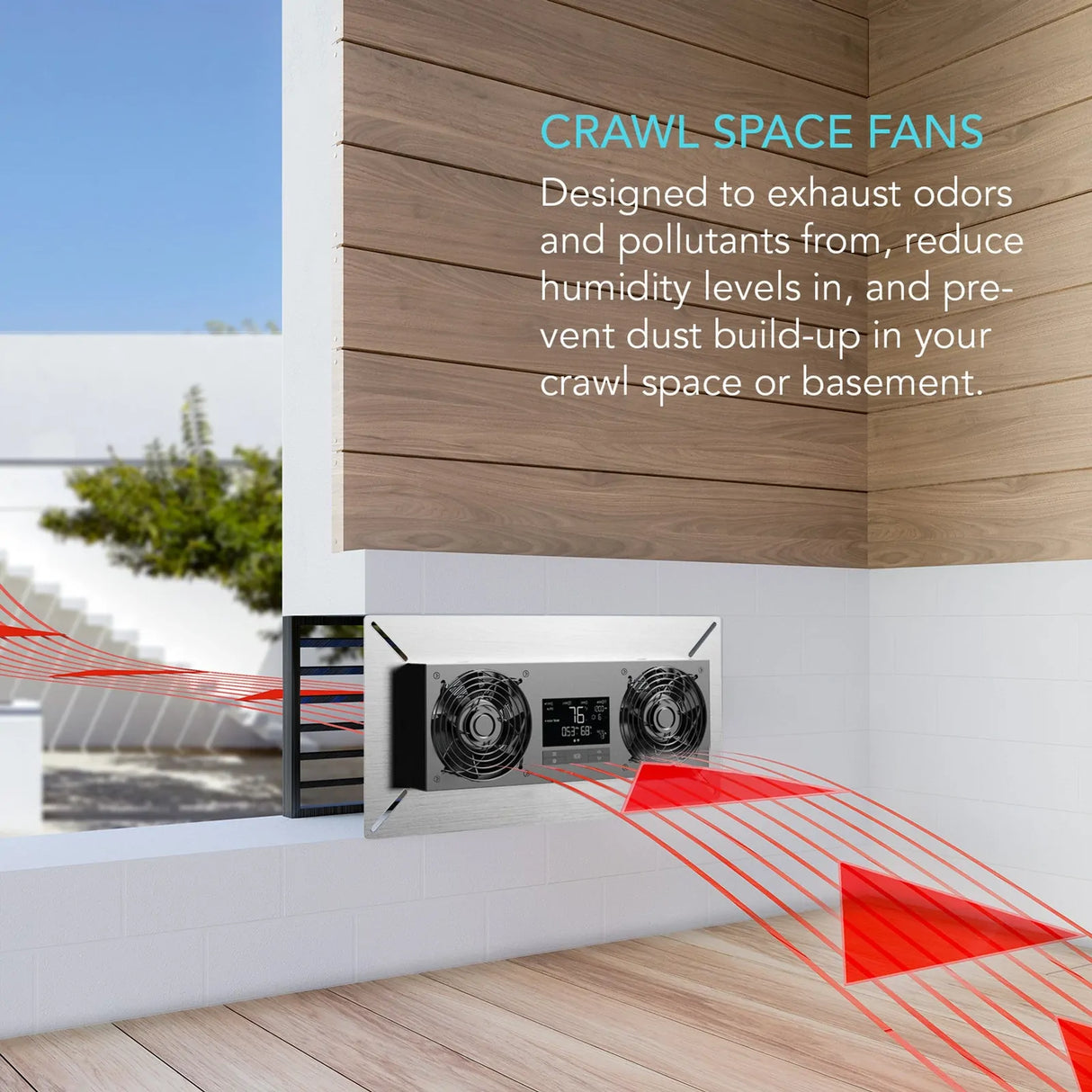 AC Infinity Air Titan T8 Exhaust Fan - Crawl Space & Basement Venilator Fan