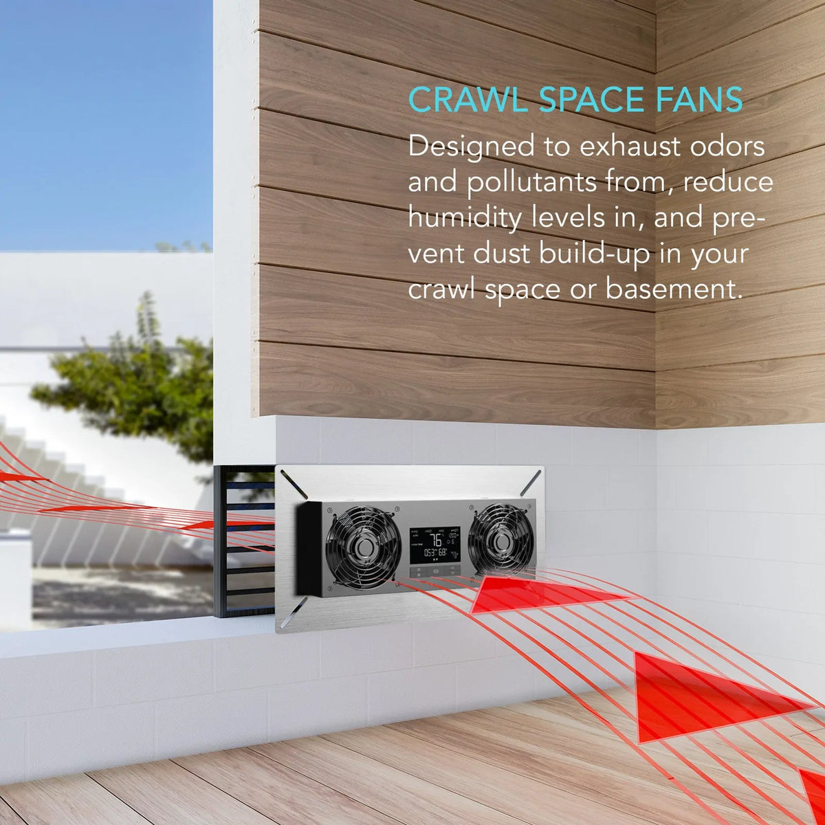 AC Infinity Air Titan T8 Exhaust Fan - Crawl Space & Basement Venilator Fan