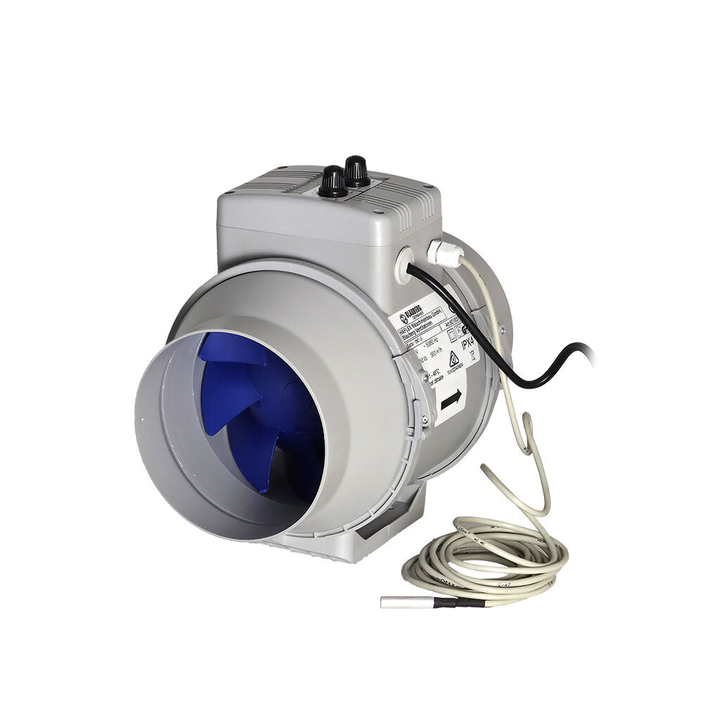 Blauberg Turbo G Mixed Flow Inline AC Exhaust Fan - 150MM (6" Inch) | with Thermostat