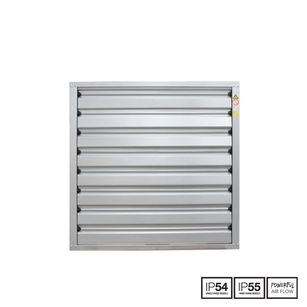 Fantech High Volume Galvanised Steel Wall Fan - HVE100 | 1000MM | 1 Phase | w/ Backdraft Dampers