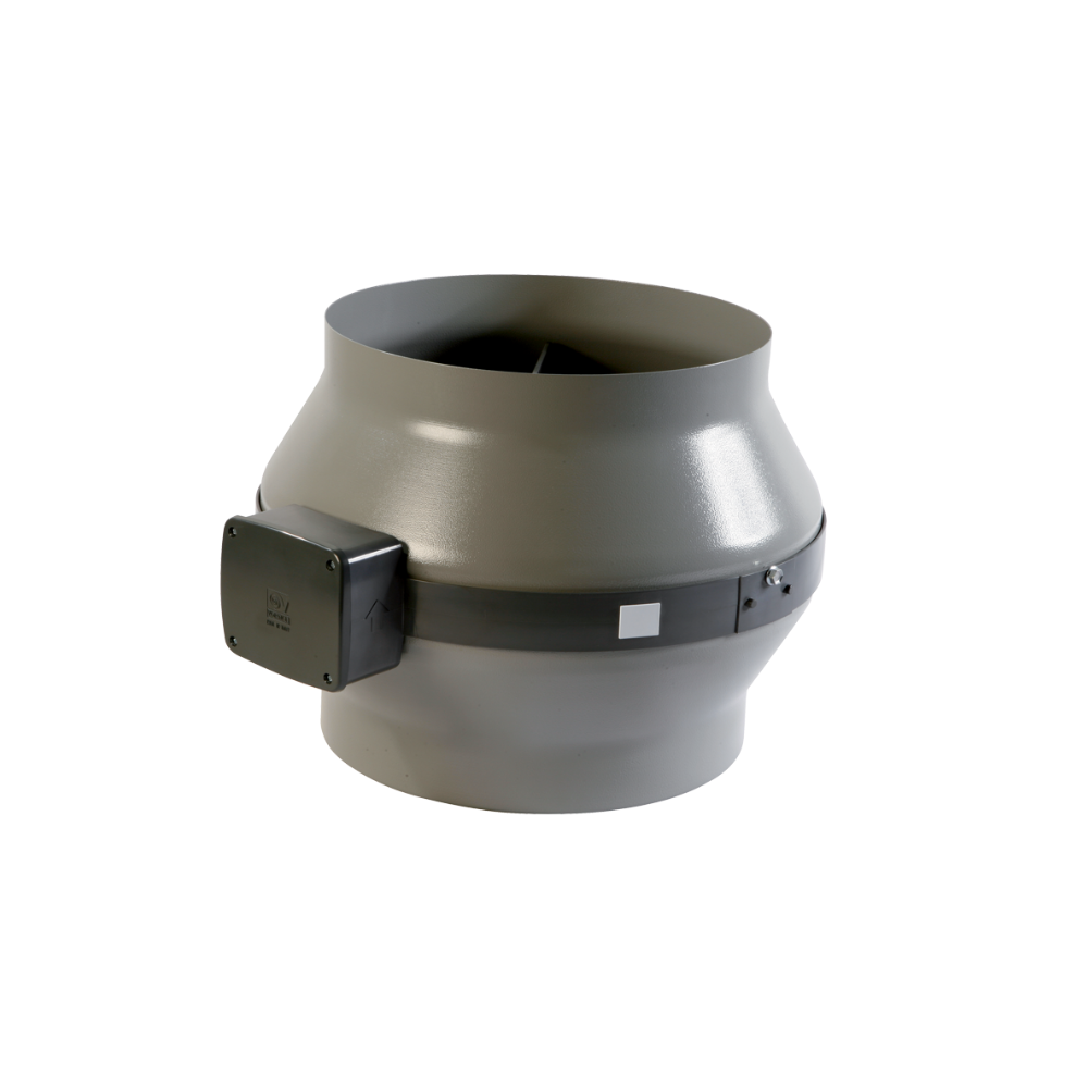 Vortice In-Line Centrifugal Exhaust AC Fan with Metal Casing - CA 200 MD | 200MM (8" Inch)