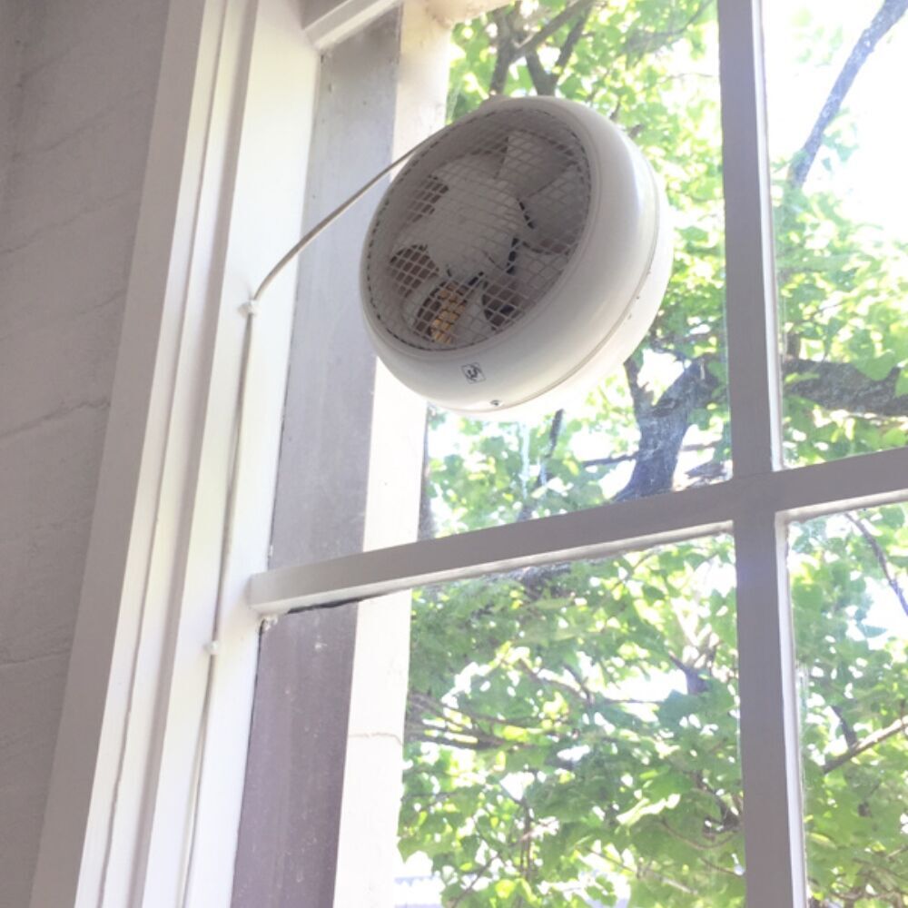 Fantech HCM Series Wall/Window Mounted Exhaust Fan - HCM-180N | w/ Gravity Louvre