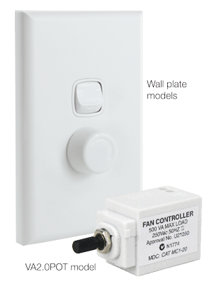 Fantech Speed Controller Switch - 2A / 2.8A / 5A / 8A