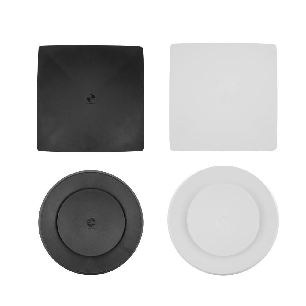 Fantech Rapid Response 200 Internal Grille - Black / White | Square / Round