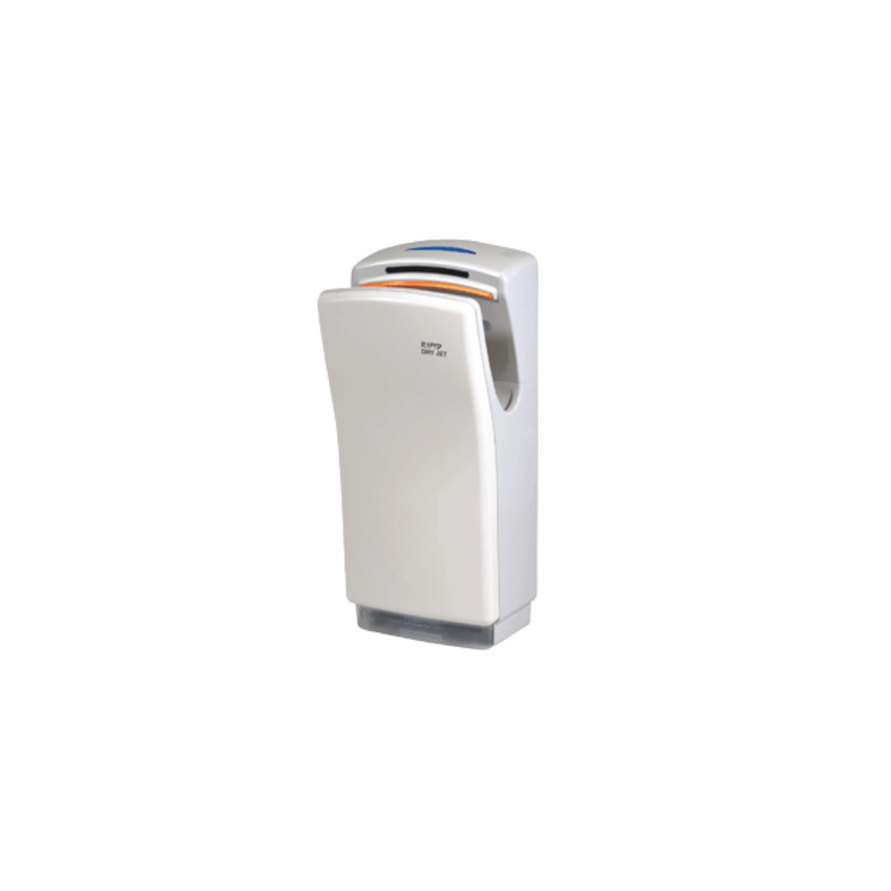 Fantech Commercial Hand Dryer - Rapid Dry Jet | White | For Heavy Duty High Traffic Use