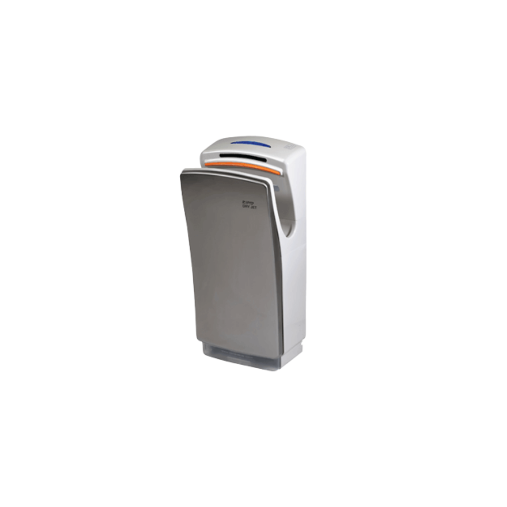 Fantech Commercial Hand Dryer - Rapid Dry Jet | Silver | Heavy Duty High Traffic Use