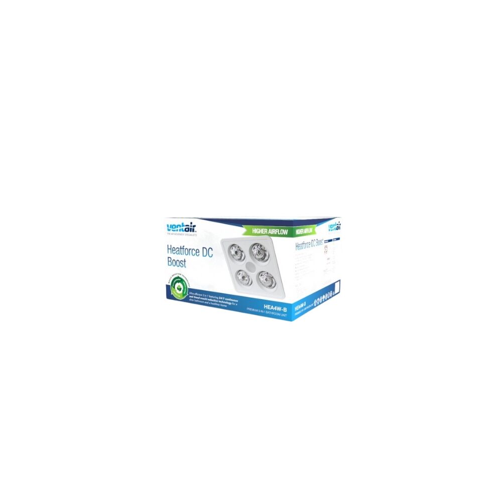 Ventair Heatforce DC 3-in-1 - (2 Heat Lamps / 4 Heat Lamps) | LED Light | Exhaust Fan