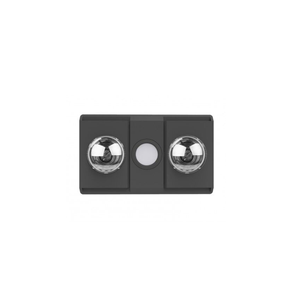 Manrose Sierra 2 - Black | 3-in-1 Bathroom LED Light | Exhaust Fan | 2 x 275W Heat Lamps