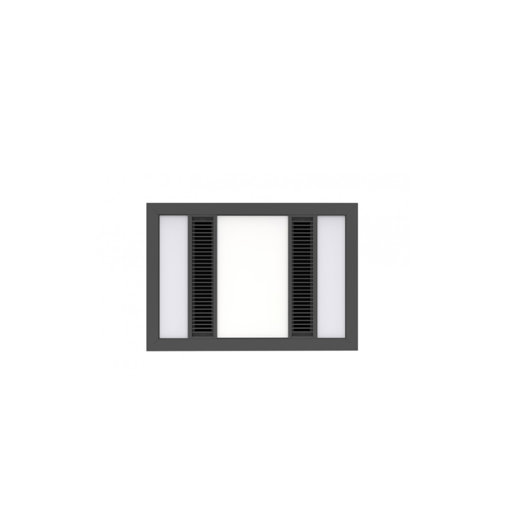 Manrose Rio - Black | Premium Bathroom 3-in-1 1000W Heater | LED Light | Exhaust Fan