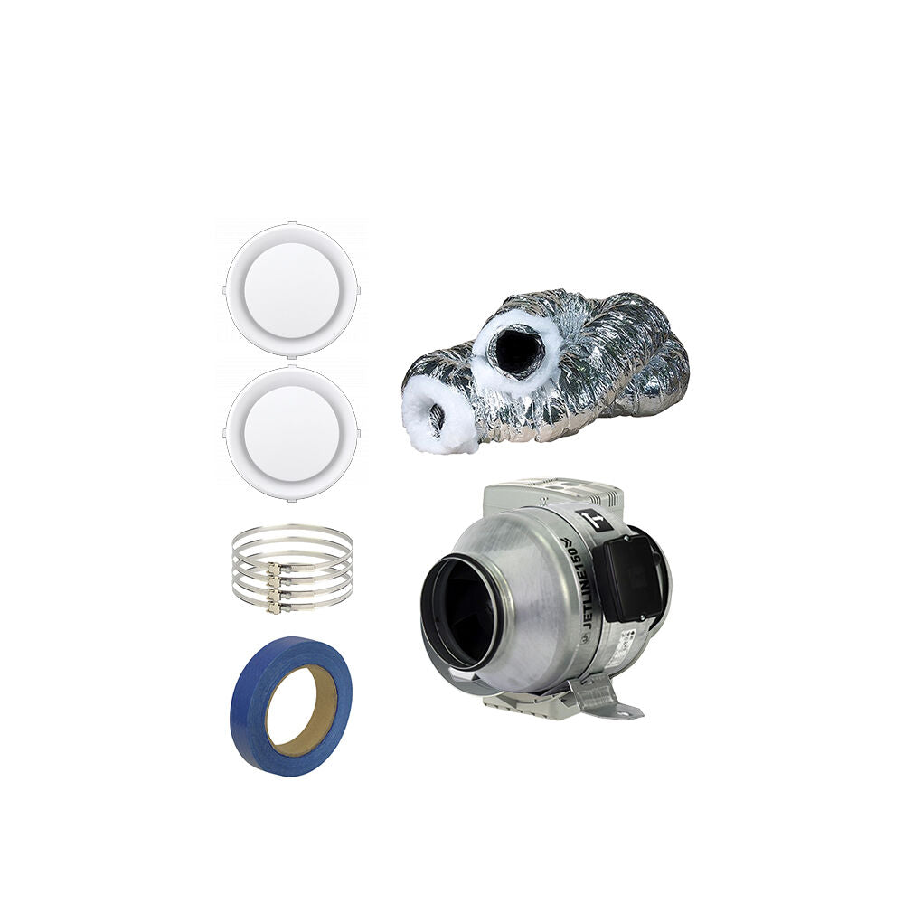 Fantech 1-Room Standard Heat Transfer Kit - 150MM Fantech Jetline In-line Fan | 750 M3/H