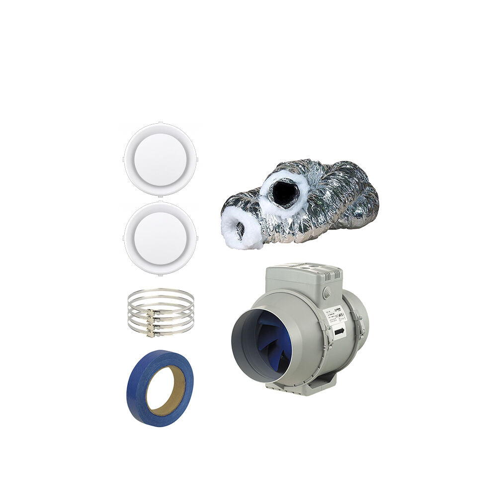 Blauberg 1-Room Standard Heat Transfer Kit - 150MM Blauberg Exhaust Fan | 560 M3/H