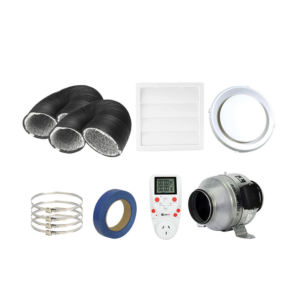 Fantech Jetline Standard Sub Floor Ventilation Kit 2 - Up To 100m3 | 1 x Intake