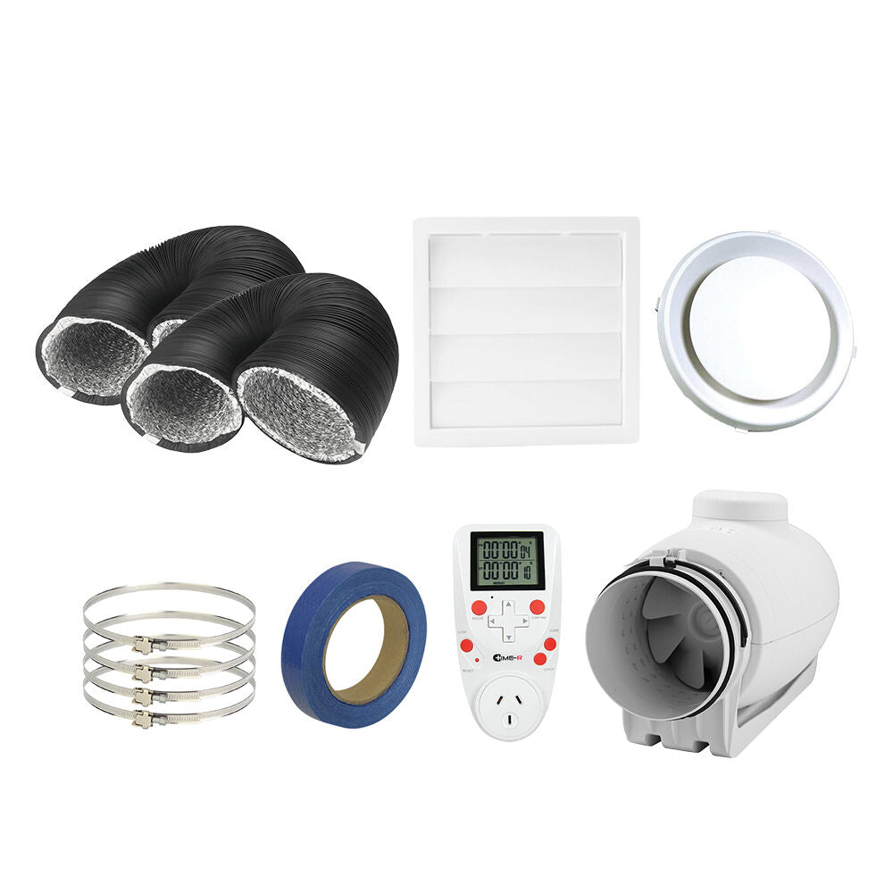 Fantech TD Silent Sub Floor Ventilation Kit 2 - Up To 100m3 | 1 x Intake