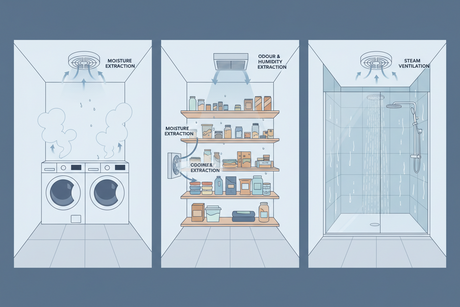Ventilation Solutions for Laundries, Pantries & Internal Rooms
