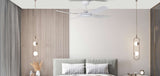 Fantech Quinton DC 4 Blade Ceiling Fan  - 1220MM (48" Inch) | White | w/ Wall Switch & Remote Control
