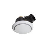 Fanco Luna Pro 200 Round Exhaust Fan - 200MM (8" Inch) | White | w/ Backdraft Shutter