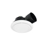 Fanco Luna Quiet Boost LED 250 Round Exhaust Fan - 250MM (10" Inch) | White | w/ Backdraft Shutter