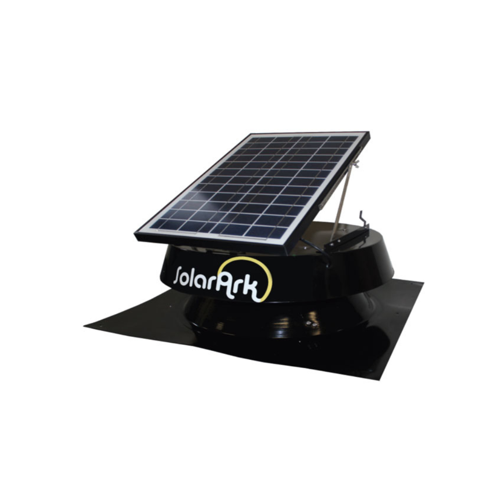 Solarark Solar Powered Roof Mount Exhaust Fan / Ventilator w/ Thermostat - SAV-20T