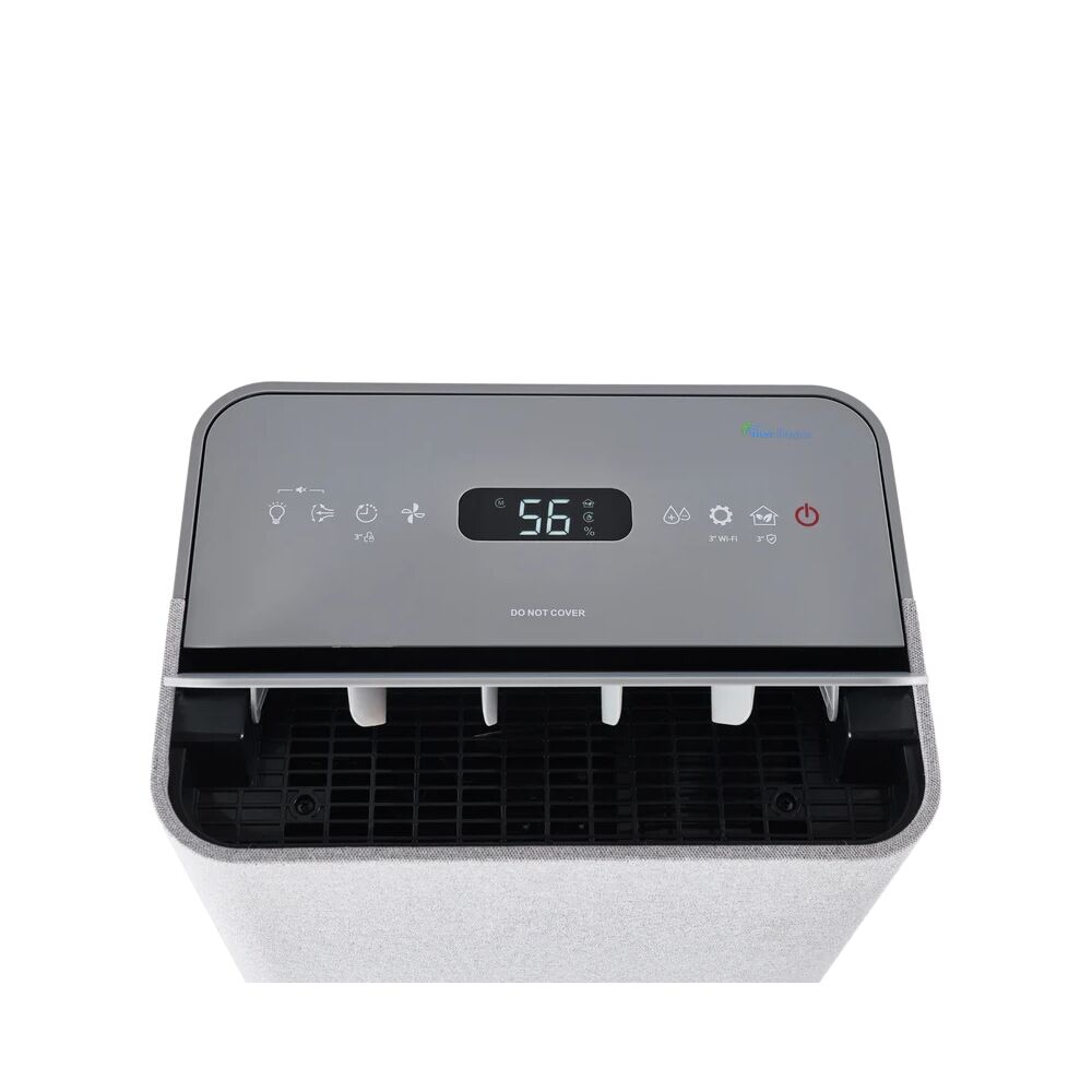 Ausclimate Medium 20L Smart Dehumidifier - Stone Grey Fabric |  Wifi | For Areas up to 30m2