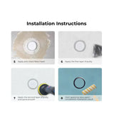 Round Ceiling Frameless White Air Diffuser - 100MM (4 Inch) | Paintable Air Vent