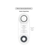 Round Ceiling Frameless White Air Diffuser - 100MM (4 Inch) | Paintable Air Vent