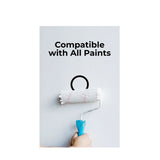 Round Ceiling Frameless White Air Diffuser - 100MM (4 Inch) | Paintable Air Vent