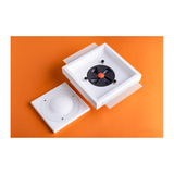 Ergovent Kvadro 100 - 100MM (4" Inch) | White Square Frameless Diffuser