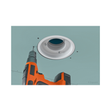 Ergovent Rondo 100 - 100MM (4" Inch) | White | Round | Frameless Diffuser