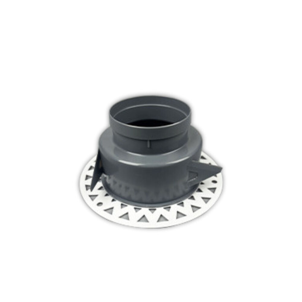 Round Ceiling Frameless White Air Diffuser - 150MM (6 Inch) | Paintable Air Vent